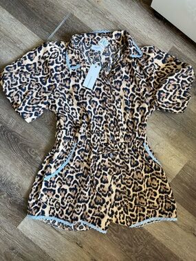 AnnieWear Leopard Print Romper